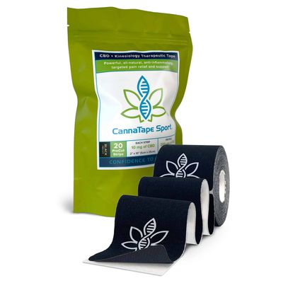 Series 2: 1 Roll, CannaTape Sport CBD + Kinesiology Series 2: 1 Roll, CannaTape Sport CBD + Kinesiology