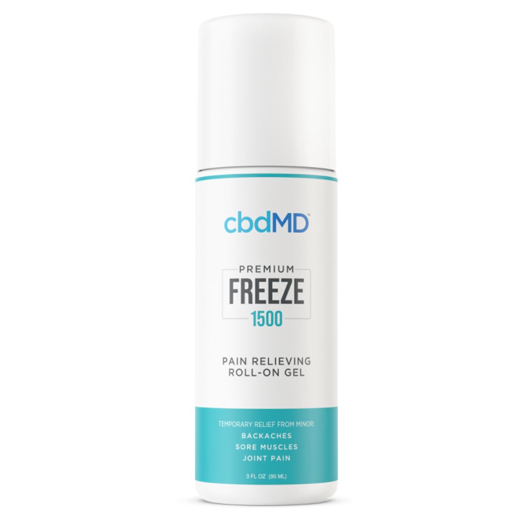 cbdMD Freeze Pain-Relieving Gel Roll-On, Size: 1500 mg