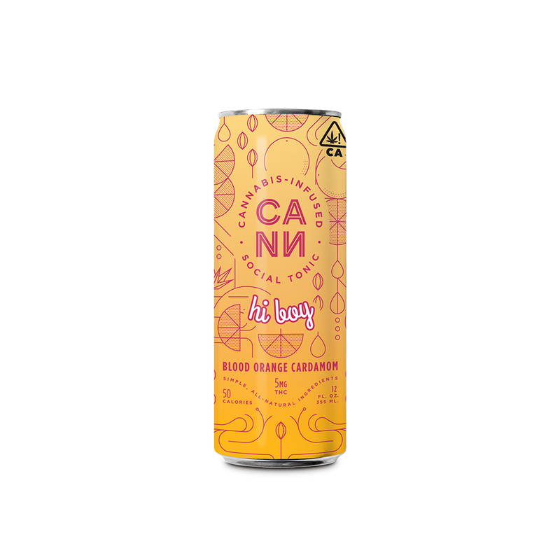 Cann Blood Orange Cardamom Hi Boy 12oz Sparkling CBD Drink