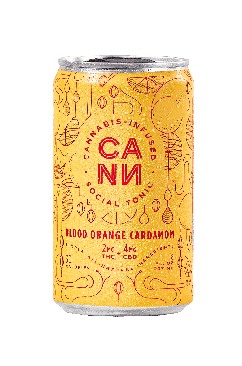 Cann Blood Orange Cardamom 8oz Sparkling CBD Drink