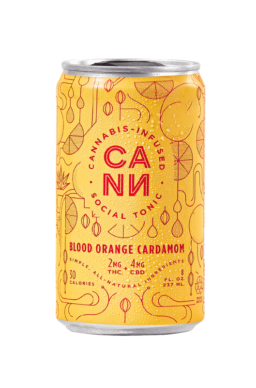 Cann Blood Orange Cardamom 8oz Sparkling CBD Drink