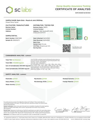 CBDfx CBD Balm Stick