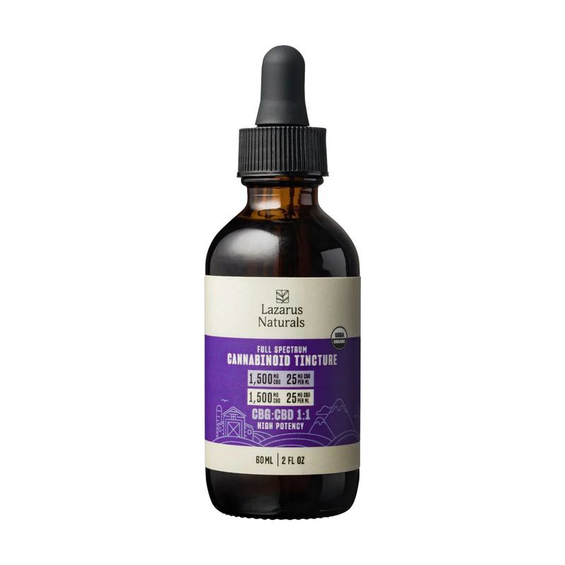 Lazarus Naturals Organic CBD+CBG Tincture