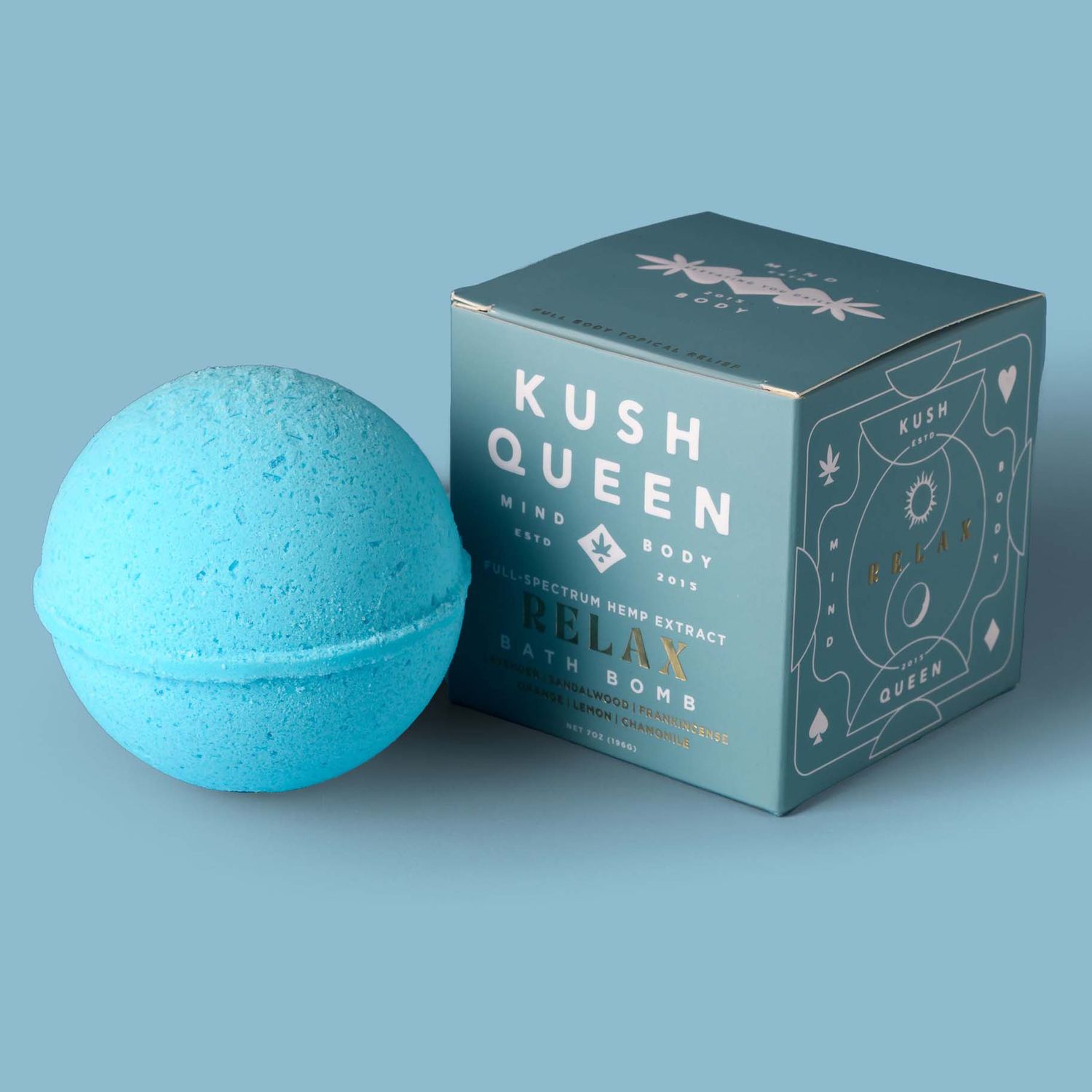 Kush Queen - RELAX 1:1 CBD:THC Bath Bomb 25mg