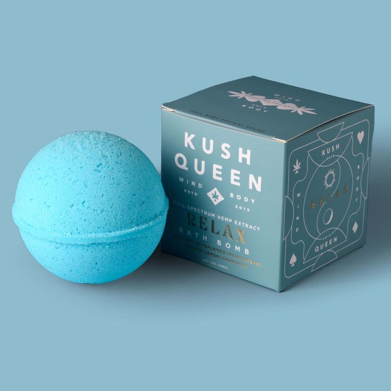 Kush Queen - RELAX 1:1 CBD:THC Bath Bomb 25mg