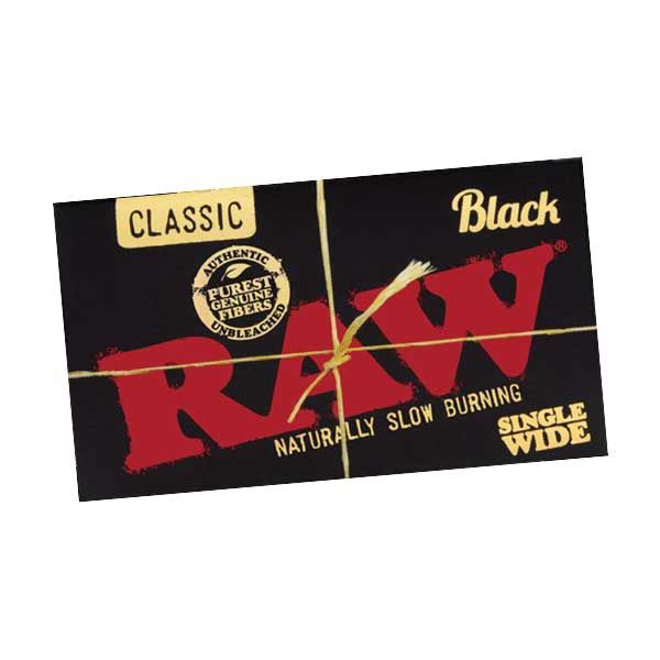 Raw Black Classic Unrefined Papers King Size Wide Box