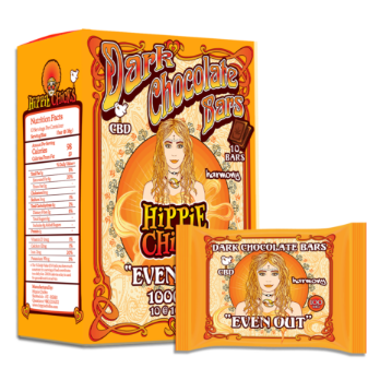 Hippie Chicks CBD Chocolates 500mg, Attribute: Even Out, Size: bar