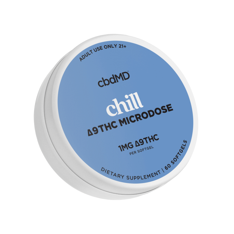 cbdMD Chill THC Microdose Softgel