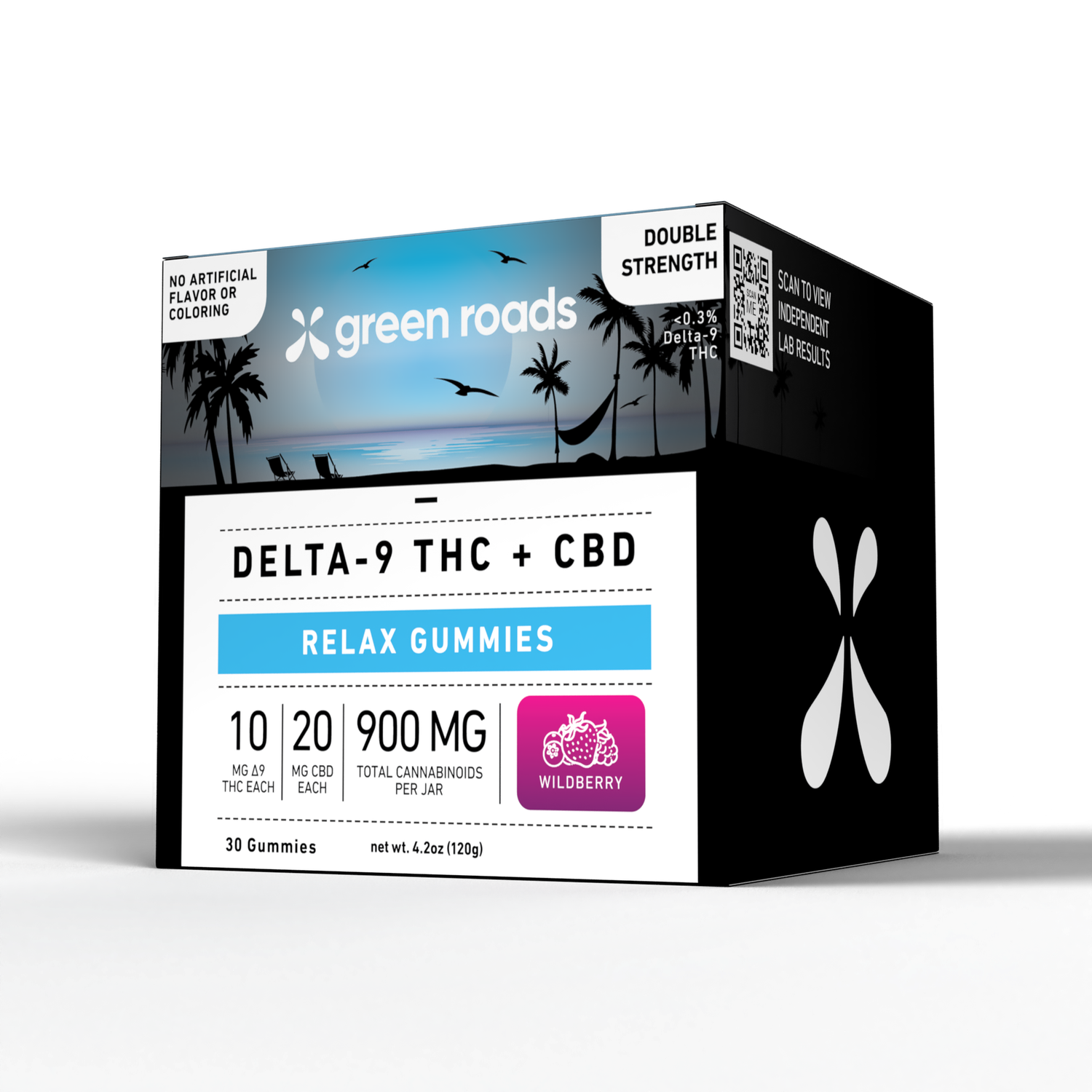 CBD + THC Relax Gummies – Double Strength