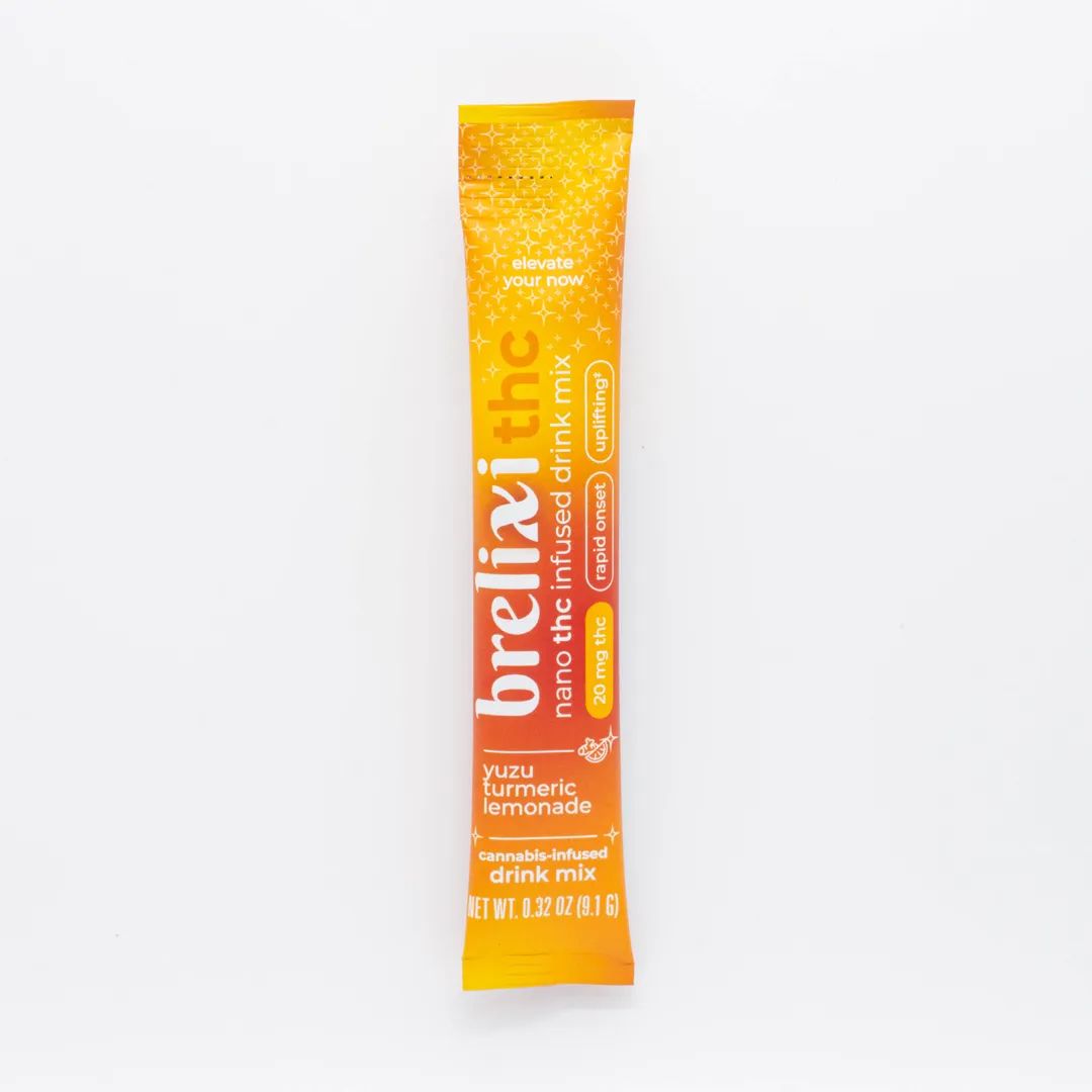 Brelixi Nano CBD Powder, Attribute: yuzu + turmeric thc lemonade