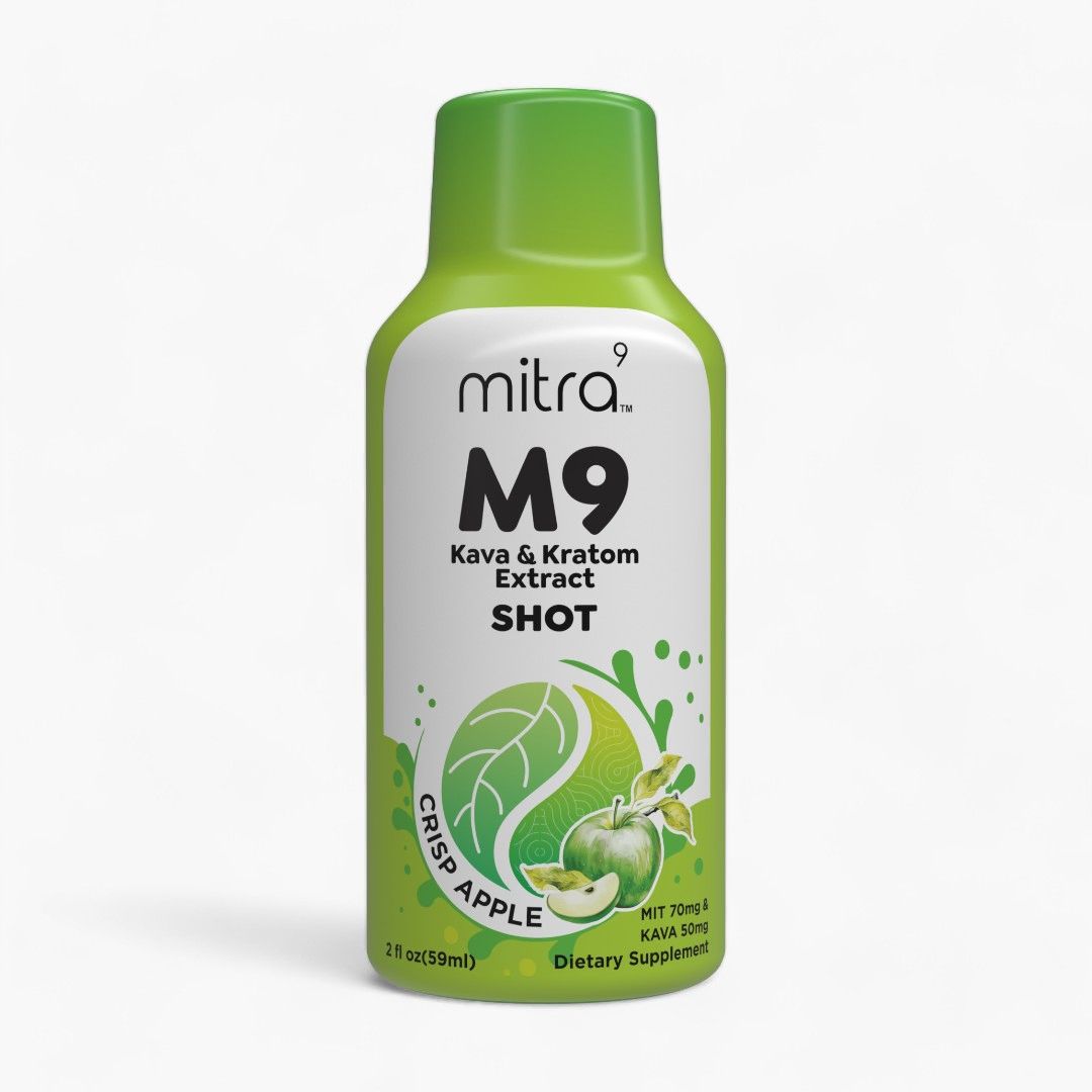 Mitra 9 - Kava &amp; Kratom Shot, Attribute: Crisp Apple