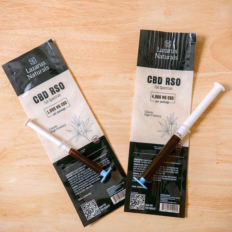 Lazarus Naturals Organic CBD RSO (Rick Simpson Oil)