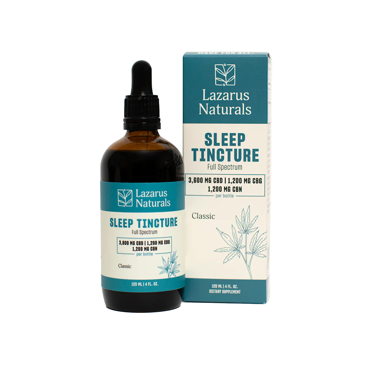 Lazarus Naturals CBD+CBN Sleep Tincture, Size: 30ml