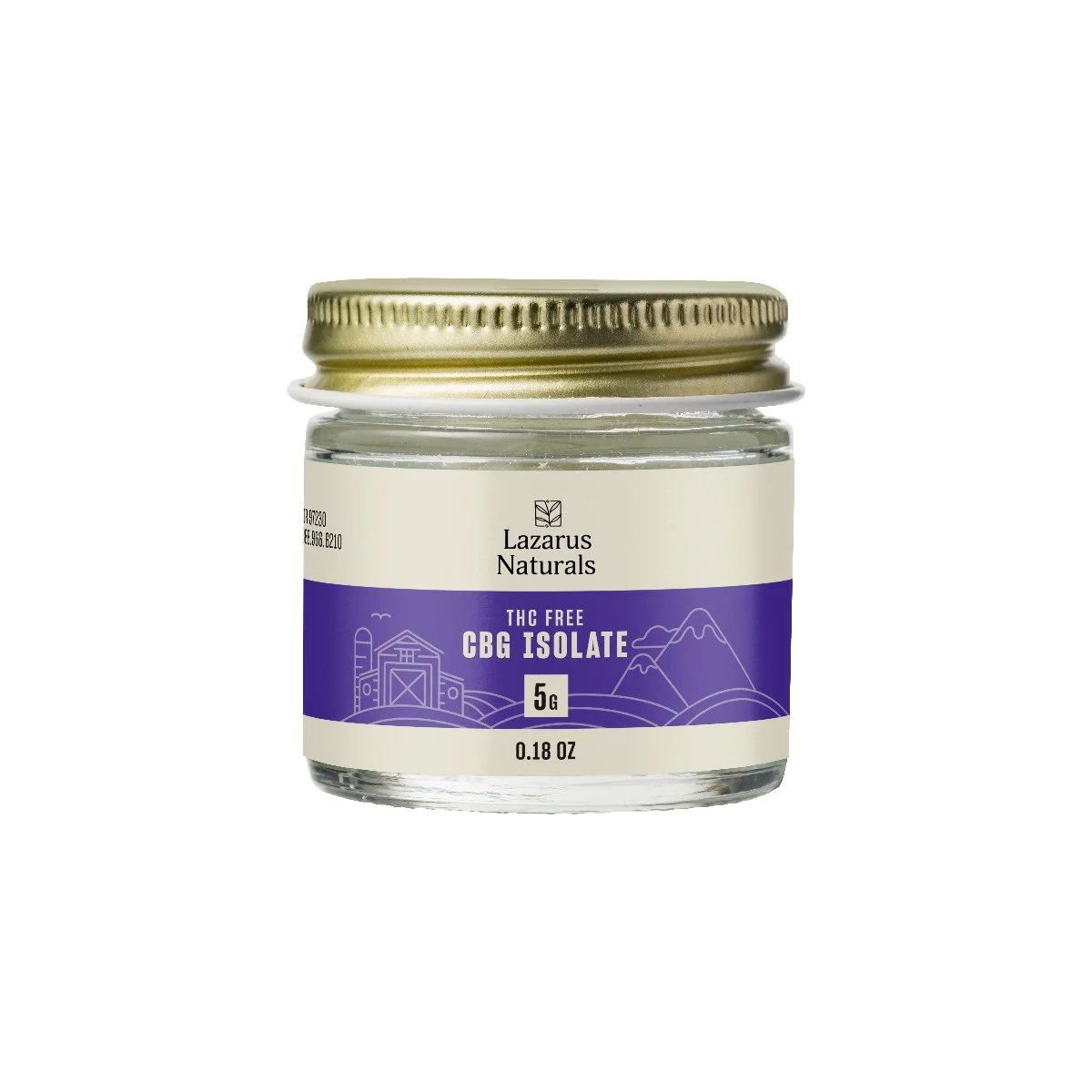 Lazarus Naturals CBG Isolate Powder, Size: 5g