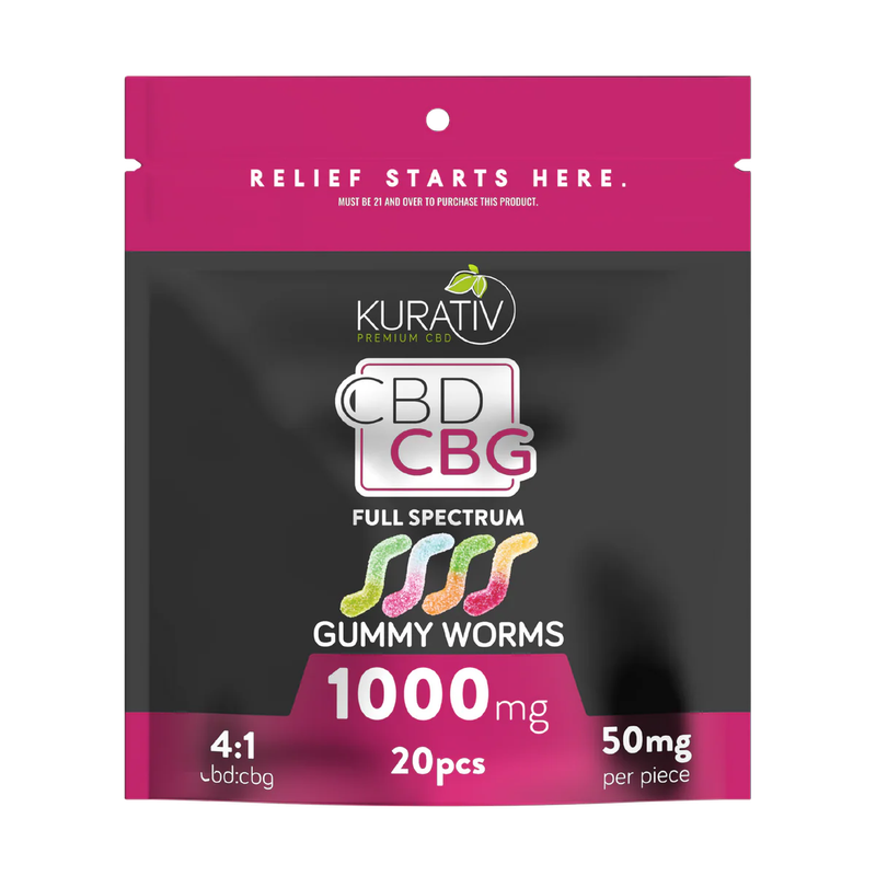 Kurativ Full Spectrum CBG Gummies 1000mg