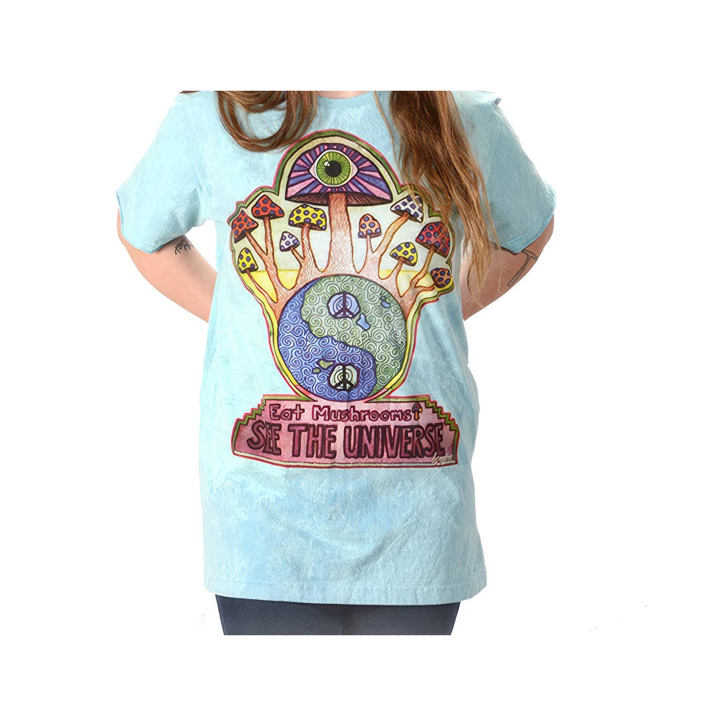 Eat Mushrooms T-Shirt, Size: Medium