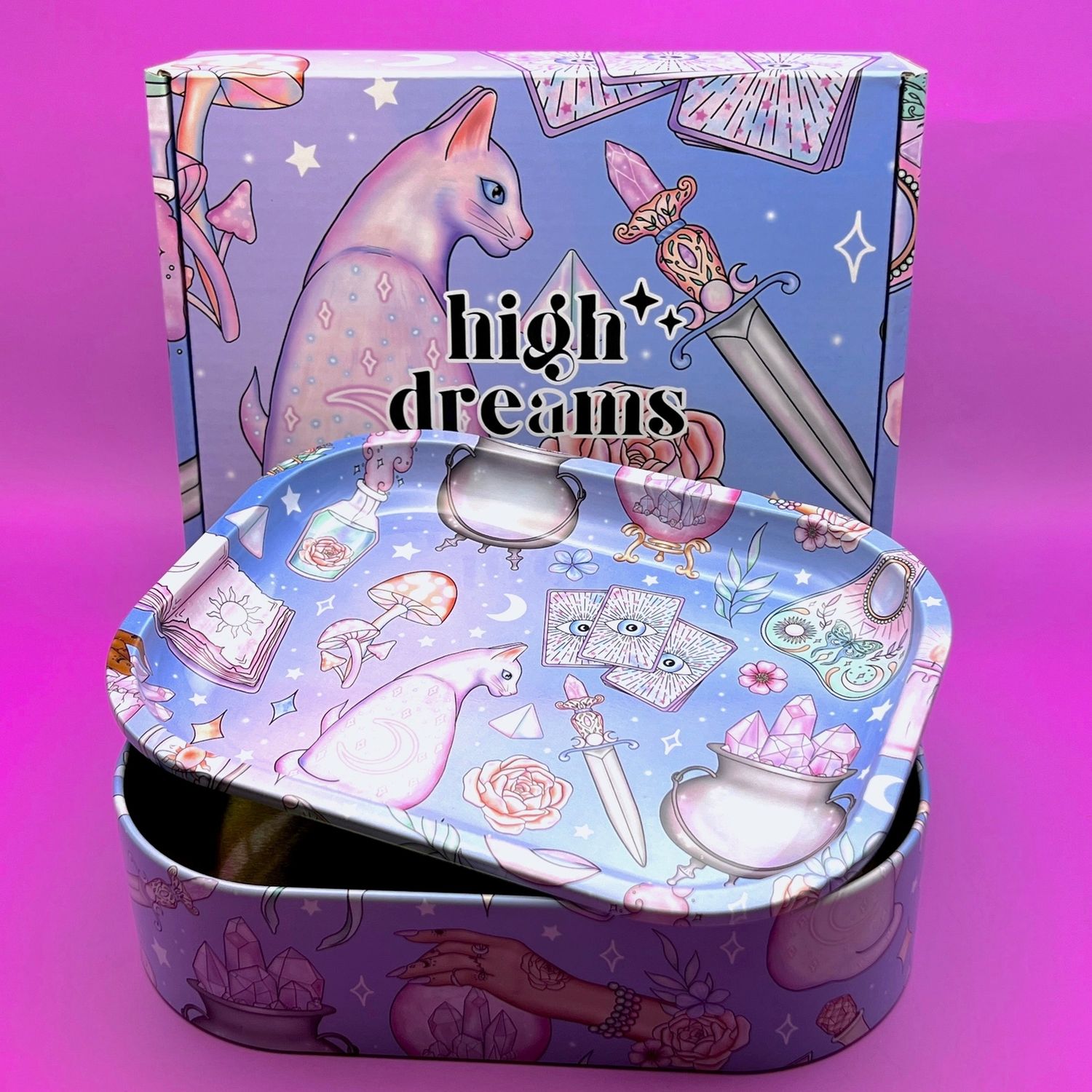 High Dreams Metal Stash Box With Lid