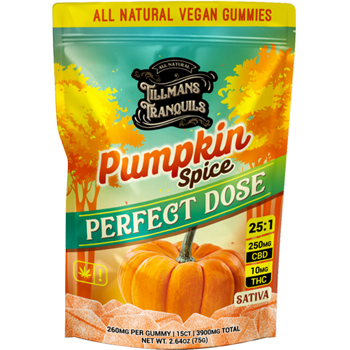 Tillman's Tranquils CBD & THC Gummies, Attribute: Pumpkin Spice 25:1