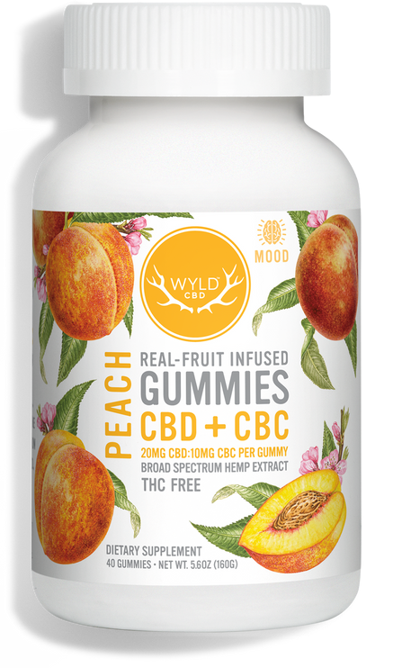 Wyld - Peach CBD + CBC Gummies, Size: 800 mg