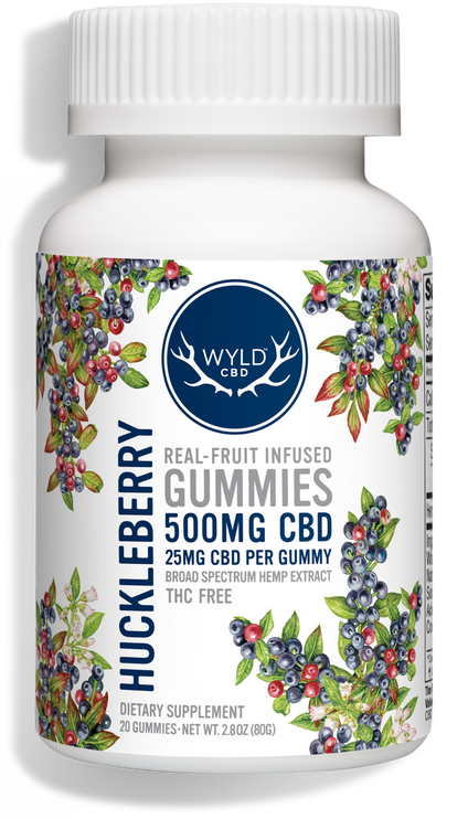 Wyld - Huckleberry CBD Gummies, Size: 500mg