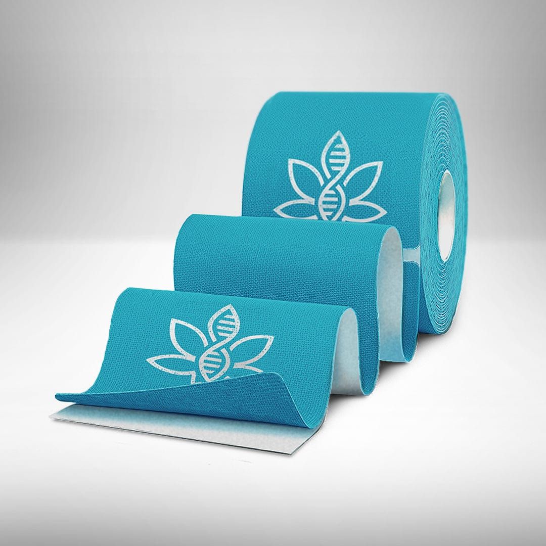 Series 2: 1 Roll, CannaTape Sport CBD + Kinesiology, Colour: Blue