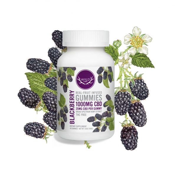 Wyld - Blackberry Gummies, Size: 1000mg