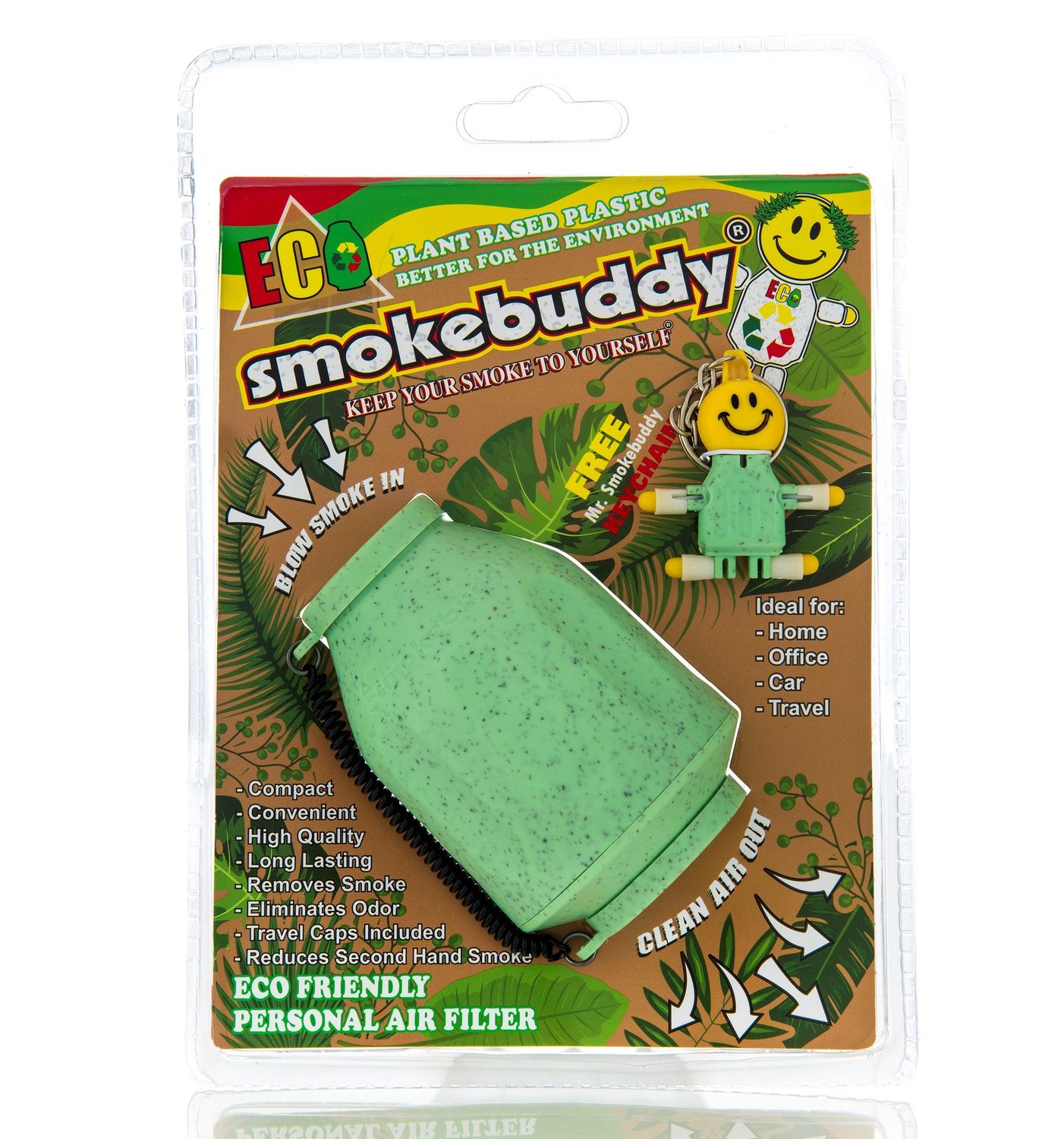 SmokeBuddy Original Personal Air Filter, Attribute: Green Eco Based Plastic