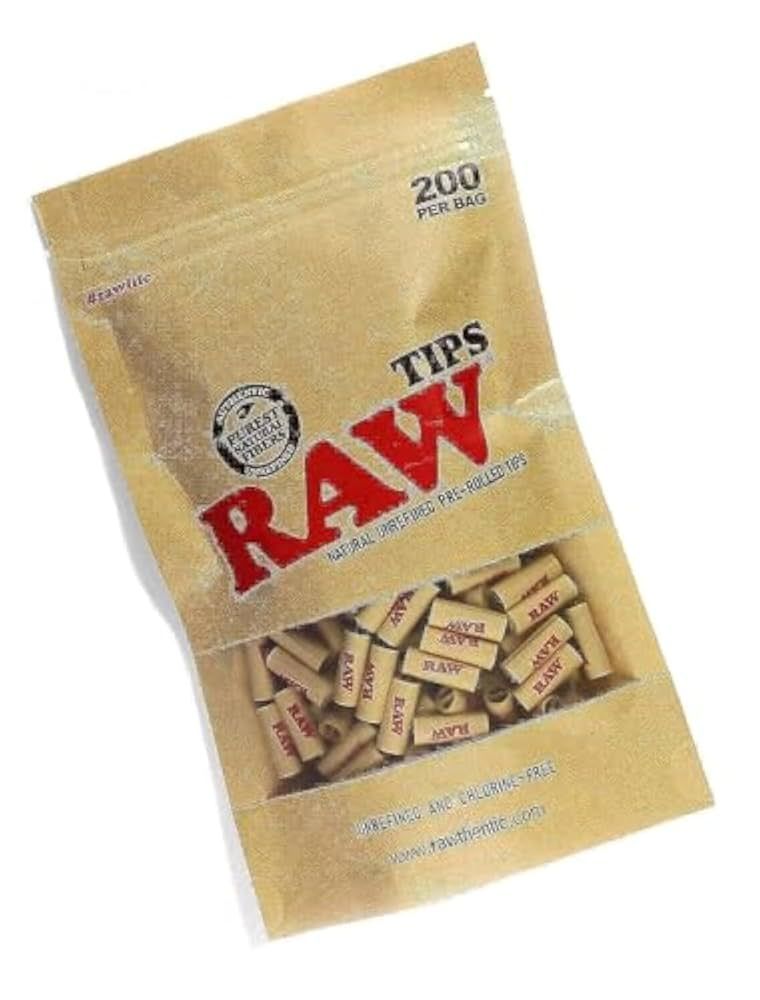 Raw Filter Tips - Natural Unbleached - 10 for 1$