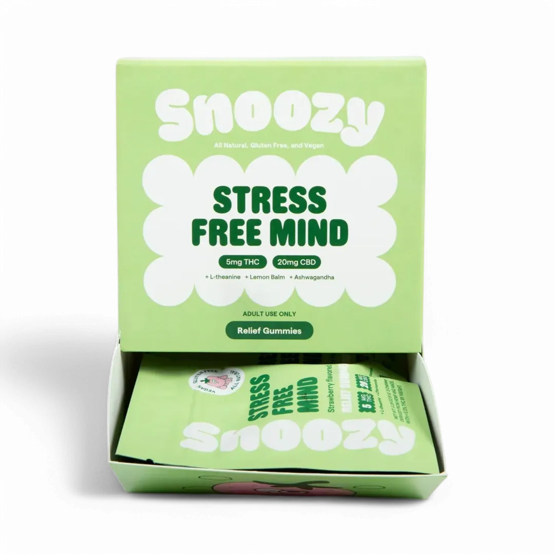 Snoozy Gummies, Attribute: Stress-Free Mind 20:1 CBD:THC