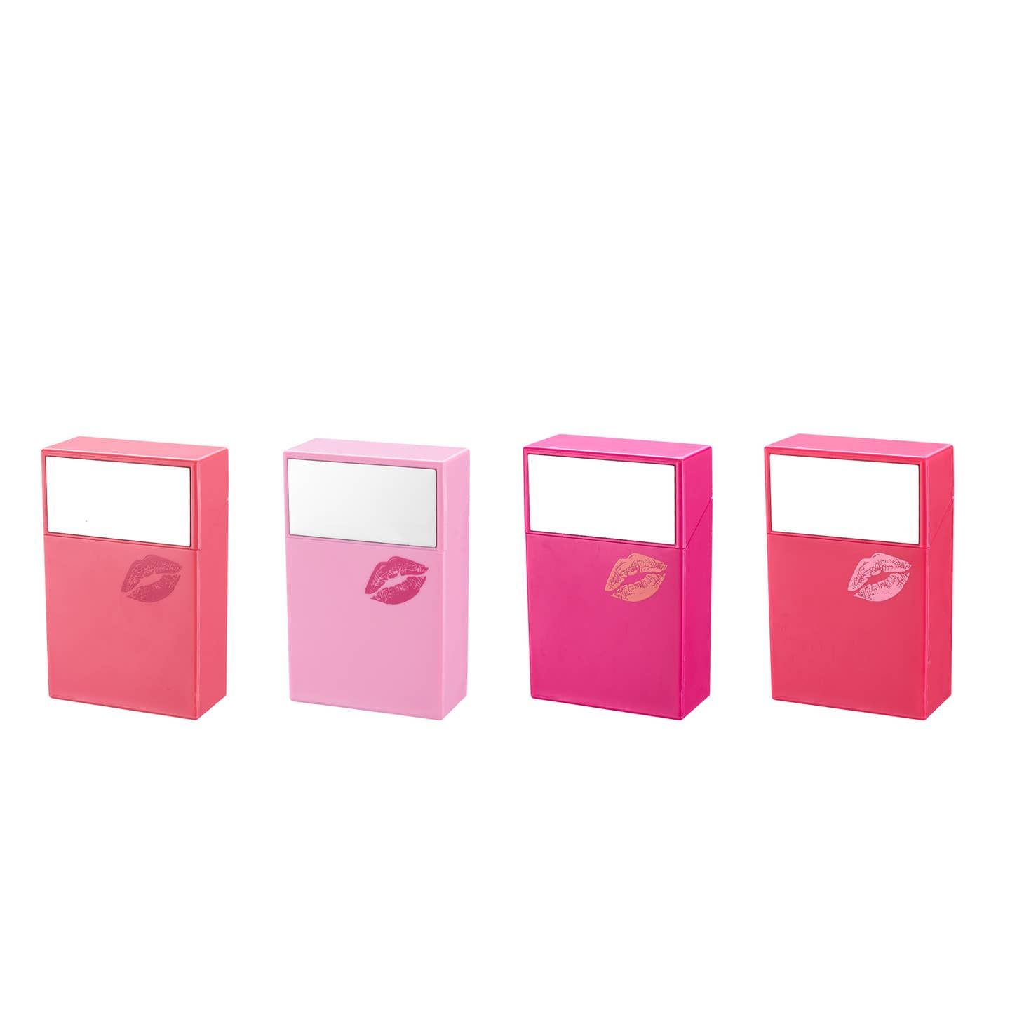 Champ Pink Cigarette Case with Mirror