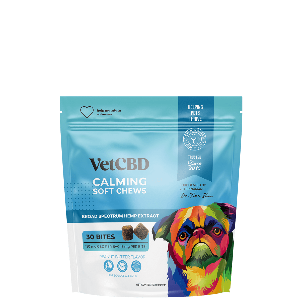Vet CBD Chews, Size: Calming - 30 Count