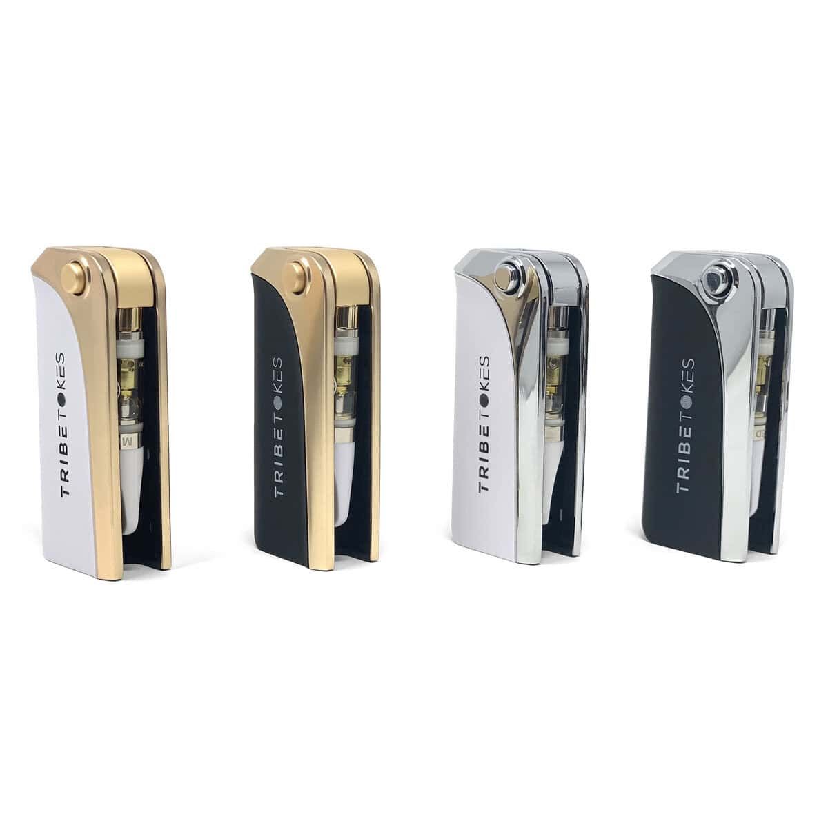 Tribe Tokes Vape Battery, Attribute: White/Silver Saber