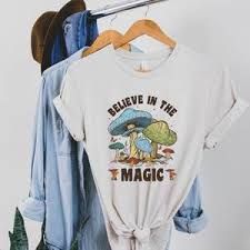 Believe in Magic - Mushroom Tee, Size: SMALL