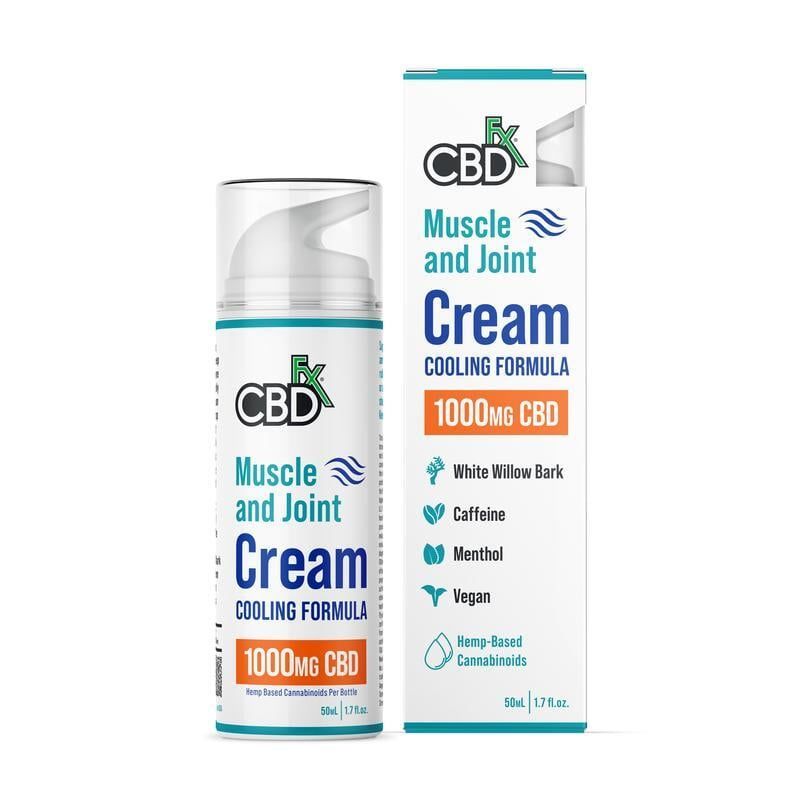 CBDfx Cooling Muscle and Joint Cream, Size: 1000 mg