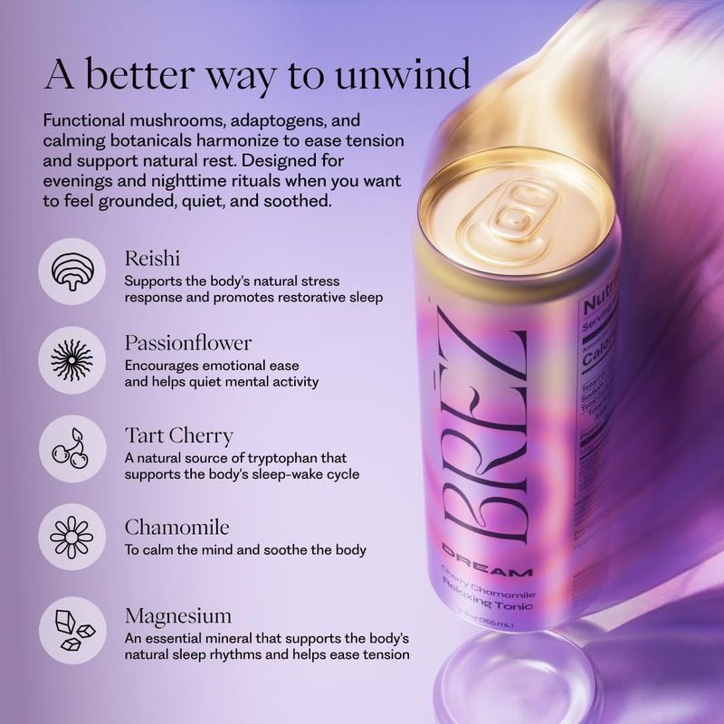 BRĒZ Adaptogen Functional Mushroom Beverages