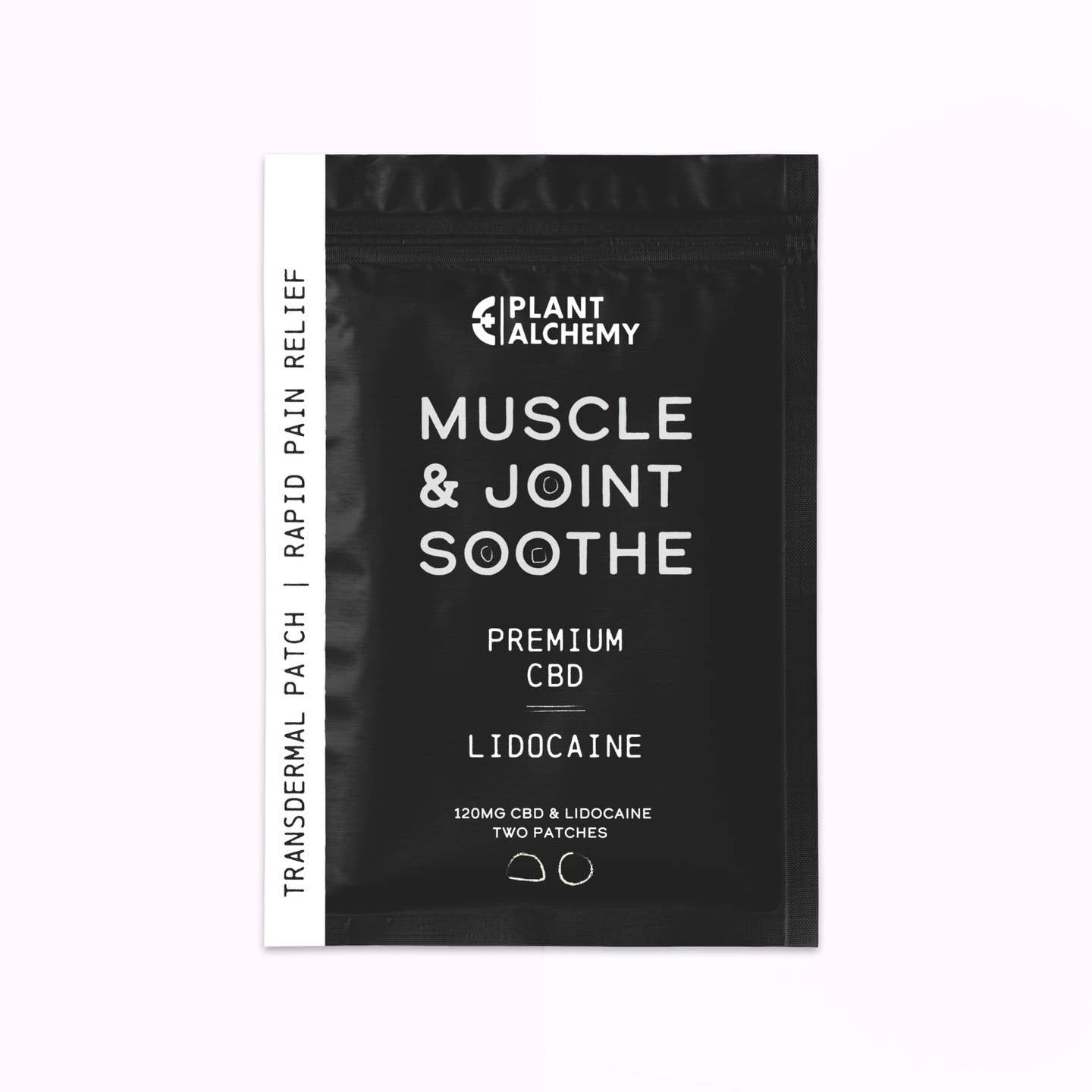 CBD Muscle Soothe Patch With Lidocaine 2 Pack, Size: 2-count