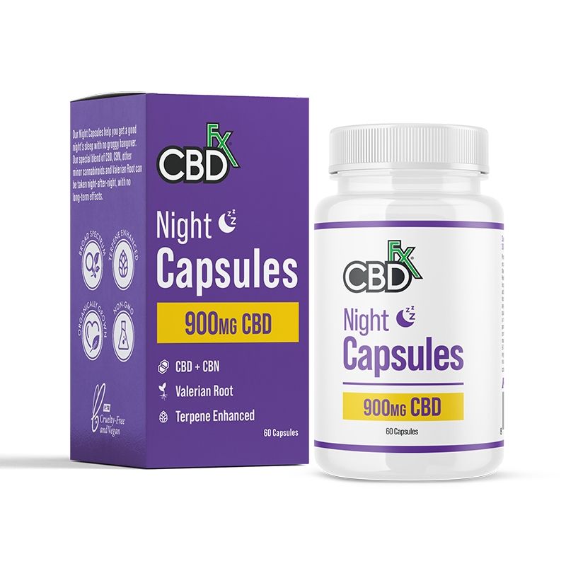 CBDfx CBN Night Sleep Capsules