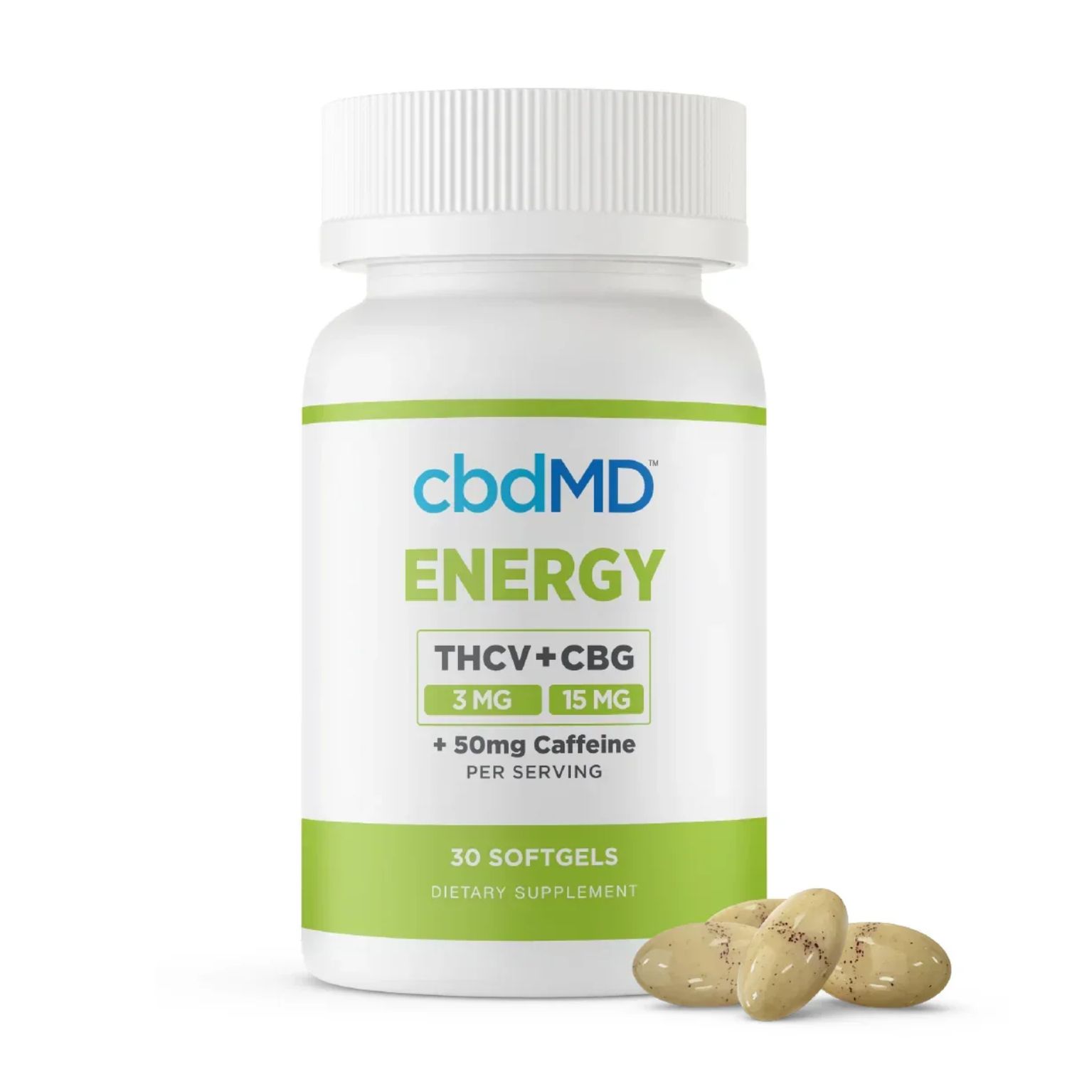 CBDmd THCV + CBG Energy Softgels