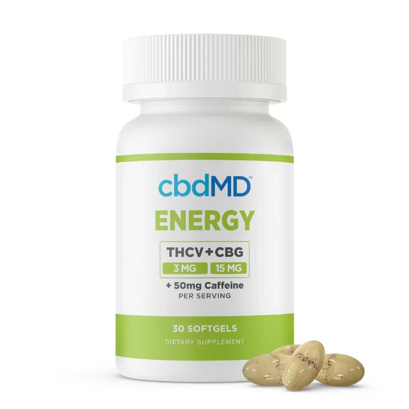 CBDmd THCV + CBG Energy Softgels