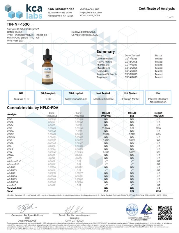 CBDmd CBD Oil