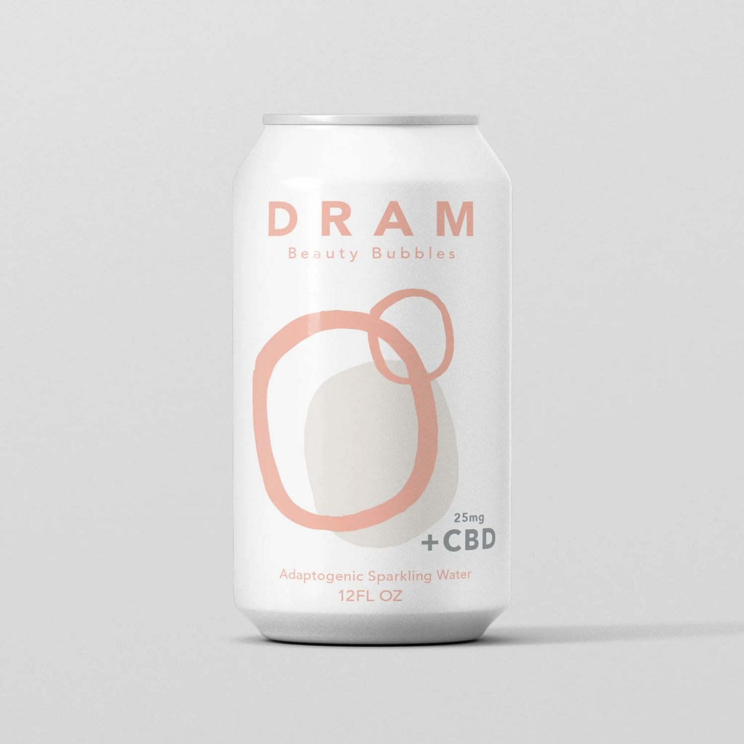Dram Adaptogenic Sparkling Water + CBD, Flavor: Rose Beauty Bubbles