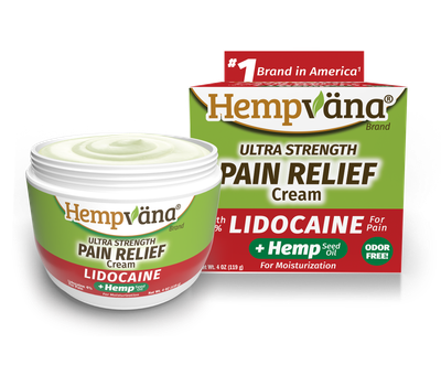 Hempvana Lidocaine Pain Cream | Ultra Strength | Sore Muscle