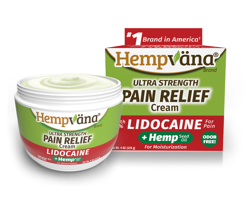 Hempvana Lidocaine Pain Cream | Ultra Strength | Sore Muscle