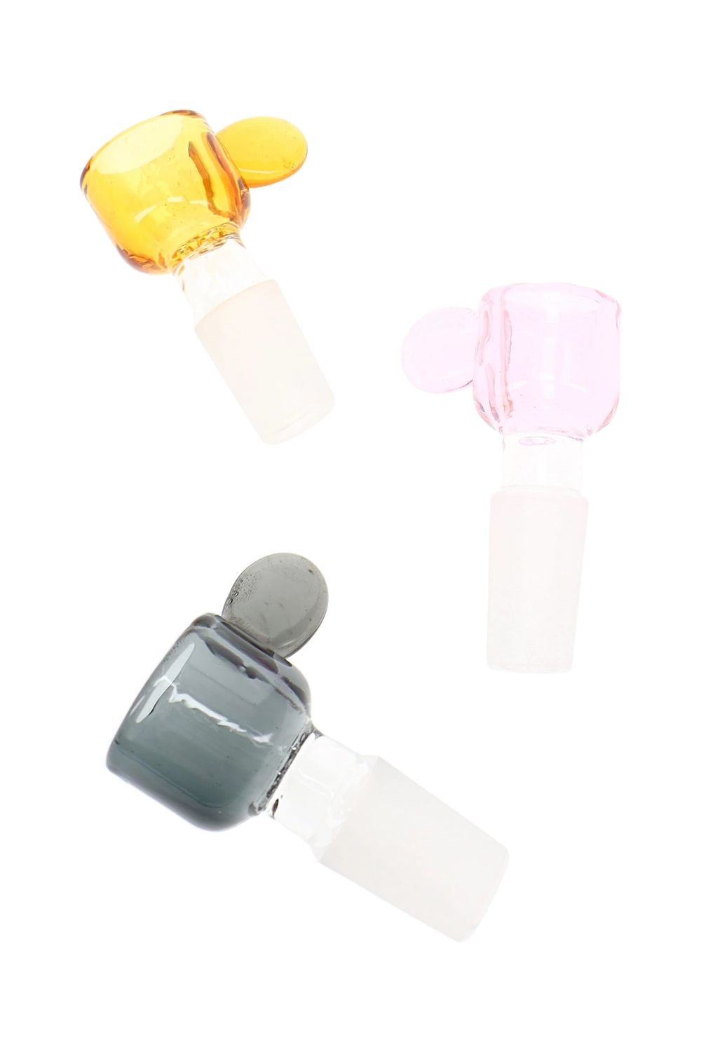 14.5mm Male Glass-on-Glass Colored Screen Bowl