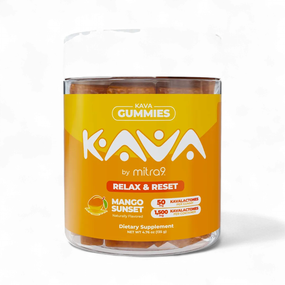 Mitra9 Kava Gummies, Flavor: Relax &amp; Reset - Mango Sunset