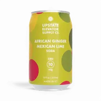 Upstate Elevator CBD Beverages, Attribute: CBD African Ginger &amp; Mexican Lime Soda