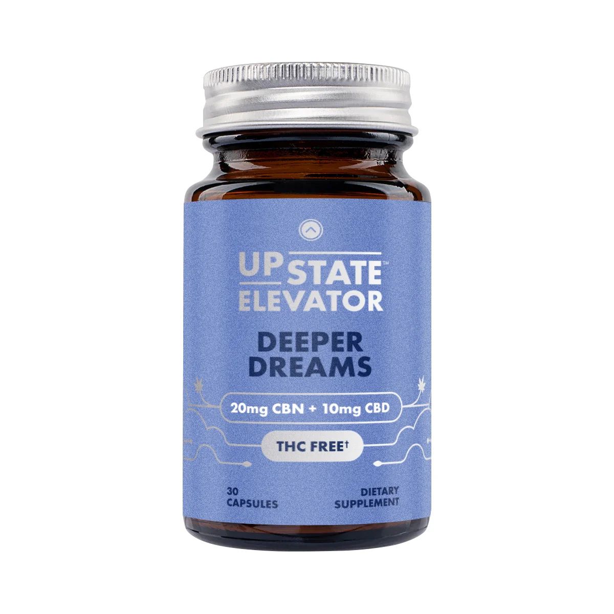 Upstate Elevator CBD Capsules, Attribute: CBD+CBN Deeper Dreams Capsules
