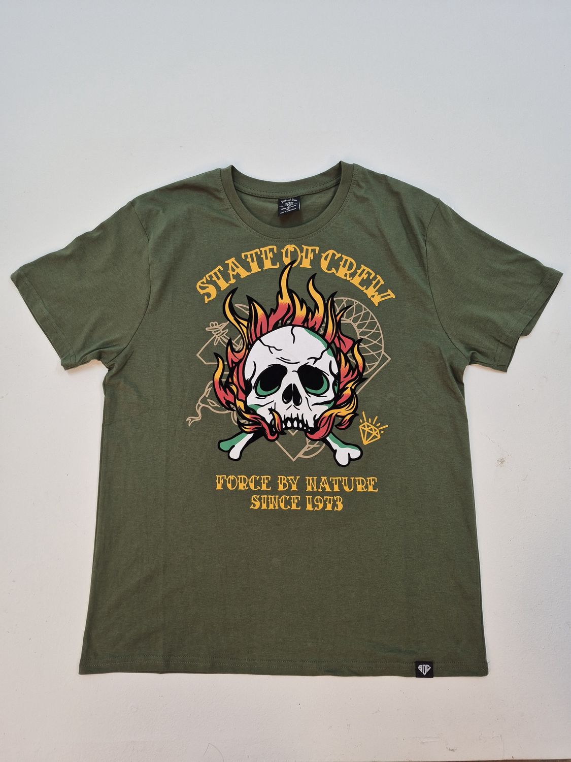 STATE OF CREW, Colour: Green, Size: Medium