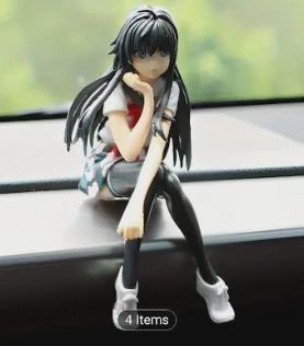School girl w/skirt, 5 in.