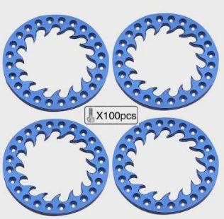 1.9 Beadlock Ring, Sharktooth, Blue
